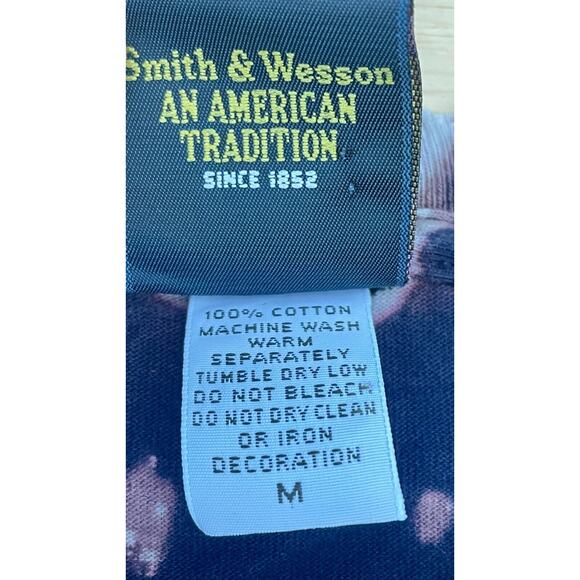 SMITH & WESSON American Tradition Shirt Short Sleeve Cotton Men‎ Tie-Dye SIZE M - Picture 4 of 6